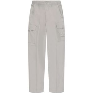 Stone Island, Heren, Broeken, Grijs, Maat: W34 Katoen,