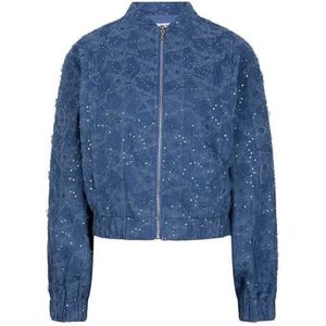 Lofty Manner, Dames, Jassen, Blauw, Maat: XS Denim,