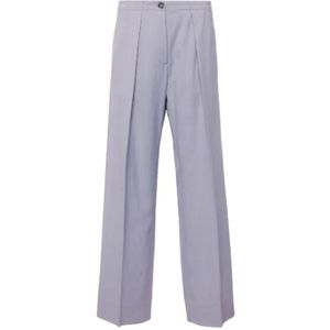 Acne Studios, Dames, Broeken, Paars, Maat: XS Wol,