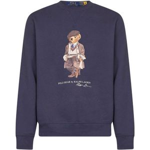 Ralph Lauren, Heren, Sweatshirts & Hoodies, Blauw, Maat: L Katoen,