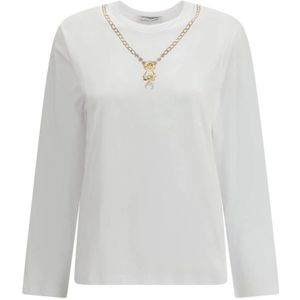 Marine Serre, Dames, Tops, Wit, Maat: S Katoen,