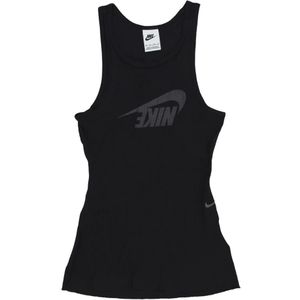 Nike Rib Tanktop voor Dames Sportkleding , Black , Dames , Maat: M