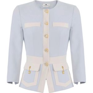 Elisabetta Franchi, Dames, Jassen, Veelkleurig, Maat: M