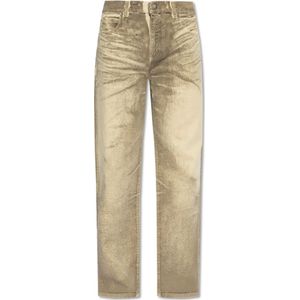 Balmain Straight-leg jeans , Beige , Heren , Maat: W29