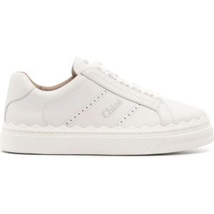 Chloé - Lauren Low Top Sneakers - Wit - Kalfsleer