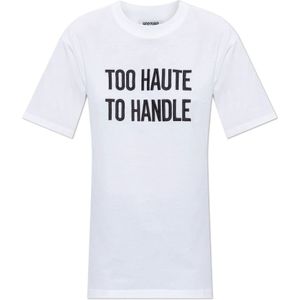 Moschino, Dames, Tops, Wit, Maat: XS Katoen,