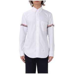 Thom Browne, Heren, Overhemden, Wit, Maat: XL Katoen,