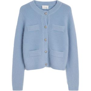 Sand, Dames, Truien, Blauw, Maat: M Nylon,