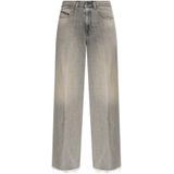 Diesel, Dames, Jeans, Grijs, Maat: W23 Katoen,