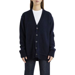 Maison Margiela, Dames, Truien, Blauw, Maat: XS Wol,