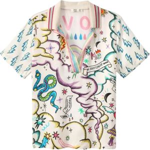 Me369, Dames, Tops, Veelkleurig, Maat: S Viscose,