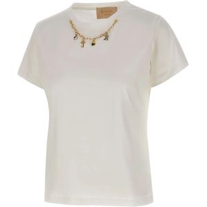 Kaos, Dames, Tops, Wit, Maat: XL Katoen,