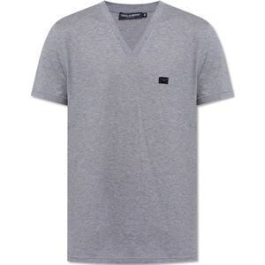 Dolce & Gabbana, Heren, Tops, Grijs, Maat: S Katoen,