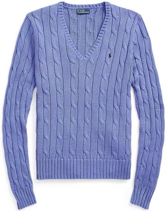 Polo Ralph Lauren - Trui - Navy / Lichtblauw - V-hals - Lange Mouw