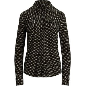 Lauren Ralph Lauren - CLASSIC - Blouse - Beige/Zwart - Gerecycled Materiaal