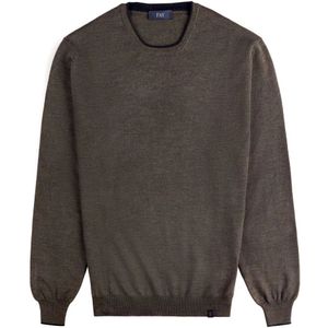 Fay, Heren, Truien, Bruin, Maat: XL Wol,