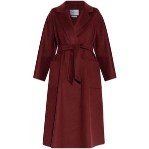 Max Mara, Dames, Mantels, Rood, Maat: XS Kasjmier,