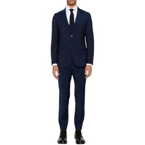 Hugo Boss - Houston - Herenpak - Blauw - Wol - Slim Fit