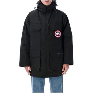 Canada Goose, Heren, Jassen, Zwart, Maat: XL Leer,