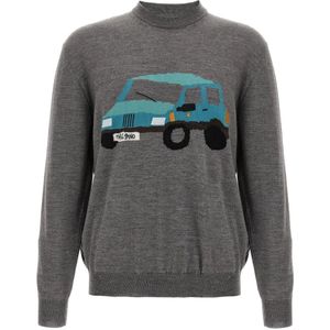 Magliano, Heren, Truien, Grijs, Maat: L Wol,