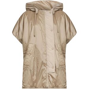 Weekend Max Mara, Dames, Jassen, Beige, Maat: 4XS Zijde,