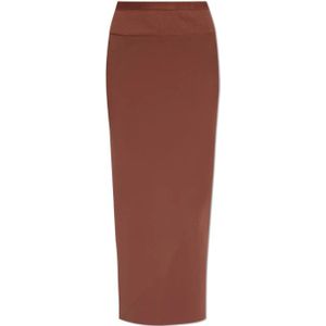 Rick Owens, Dames, Rokken, Bruin, Maat: S Zijde,