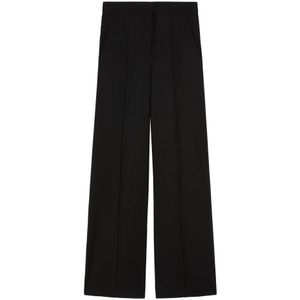 Max Mara, Dames, Broeken, Zwart, Maat: M
