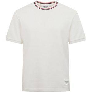 Thom Browne, Heren, Tops, Wit, Maat: L Katoen,