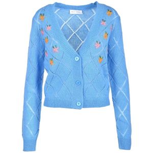 Weili Zheng, Dames, Truien, Blauw, Maat: S