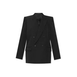 Balenciaga Oversized wollen blazer , Black , Dames , Maat: S