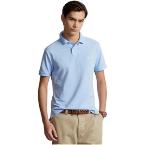 Ralph Lauren, Heren, Tops, Blauw, Maat: S Piqué,