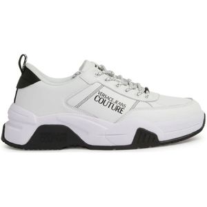 Versace Jeans Couture, Heren, Schoenen, Wit, Maat: 39 EU Leer,