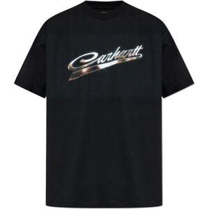 Carhartt Wip, Heren, Tops, Zwart, Maat: S Katoen,