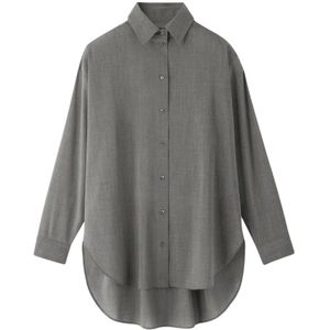 Jacquemus, Dames, Blouses & Shirts, Grijs, Maat: XS Wol,