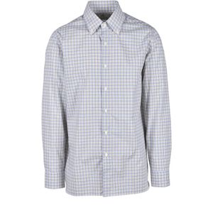 Luigi Borrelli Napoli, Heren, Overhemden, Grijs, Maat: M Katoen,