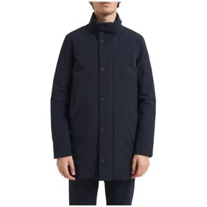 Rrd, Heren, Mantels, Blauw, Maat: 2XL Leer,