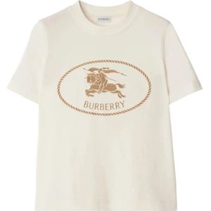 Burberry, Dames, Tops, Beige, Maat: L