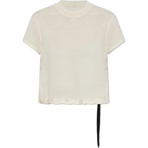 Rick Owens, Dames, Tops, Beige, Maat: S Katoen,