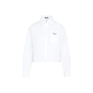 Versace Witte Katoenen Barok Shirt , White , Dames , Maat: XS
