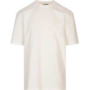 Jil Sander, Heren, Tops, Wit, Maat: M Katoen,