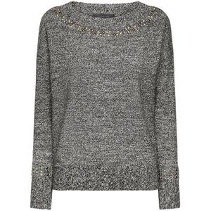 Elena Mirò, Dames, Truien, Grijs, Maat: M