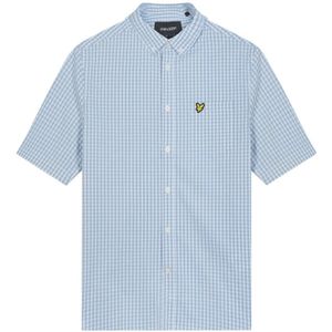 Lyle & Scott, Heren, Overhemden, Blauw, Maat: XL Katoen,