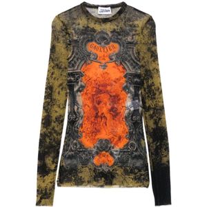 Jean Paul Gaultier, Dames, Tops, Veelkleurig, Maat: L