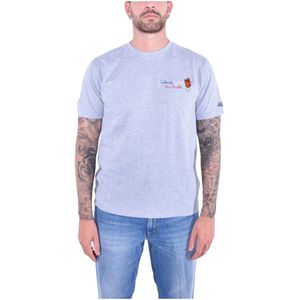 MC2 Saint Barth, Heren, Tops, Blauw, Maat: S Katoen,