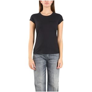 Dondup, Dames, Tops, Zwart, Maat: L Katoen,