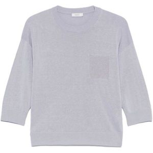 Peserico, Dames, Truien, Blauw, Maat: XS Katoen,