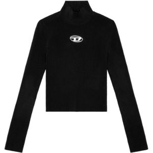 Diesel, Dames, Tops, Zwart, Maat: XS Katoen,