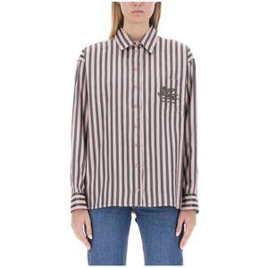 Etro, Dames, Blouses & Shirts, Roze, Maat: XS Katoen,