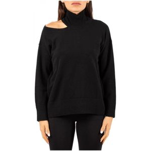 Alpha Industries, Dames, Truien, Zwart, Maat: 2XS