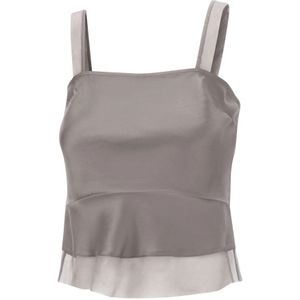 The Garment, Dames, Tops, Grijs, Maat: 2XS Zijde,